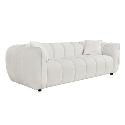 SOFA 3-SEATER LYKKE HM3323.02 ECRU FABRIC 229x89x70Hcm.
