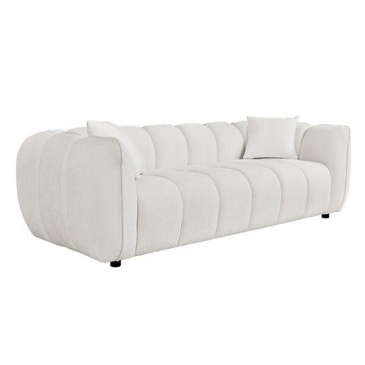SOFA 3-SEATER LYKKE HM3323.02 ECRU FABRIC 229x89x70Hcm.