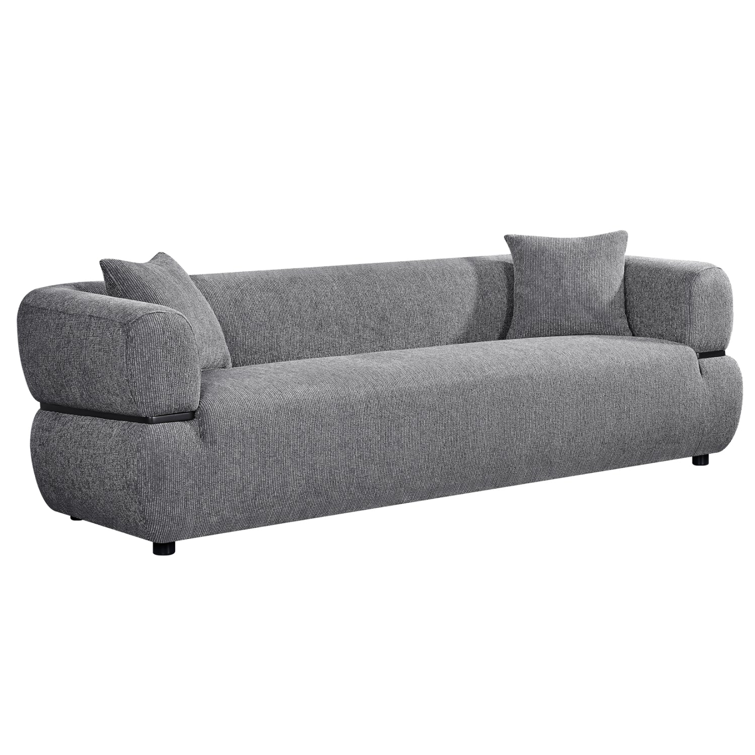 SOFA 3-SEATER ARCTIS HM3327.01 GREY FABRIC 229x88x88Hcm.
