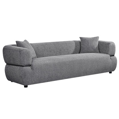 SOFA 3-SEATER ARCTIS HM3327.01 GREY FABRIC 229x88x88Hcm.