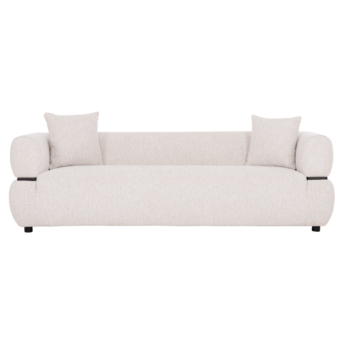 SOFA 3-SEATER ARCTIS HM3327.02 LIGHT BEIGE FABRIC 229x88x88Hcm.