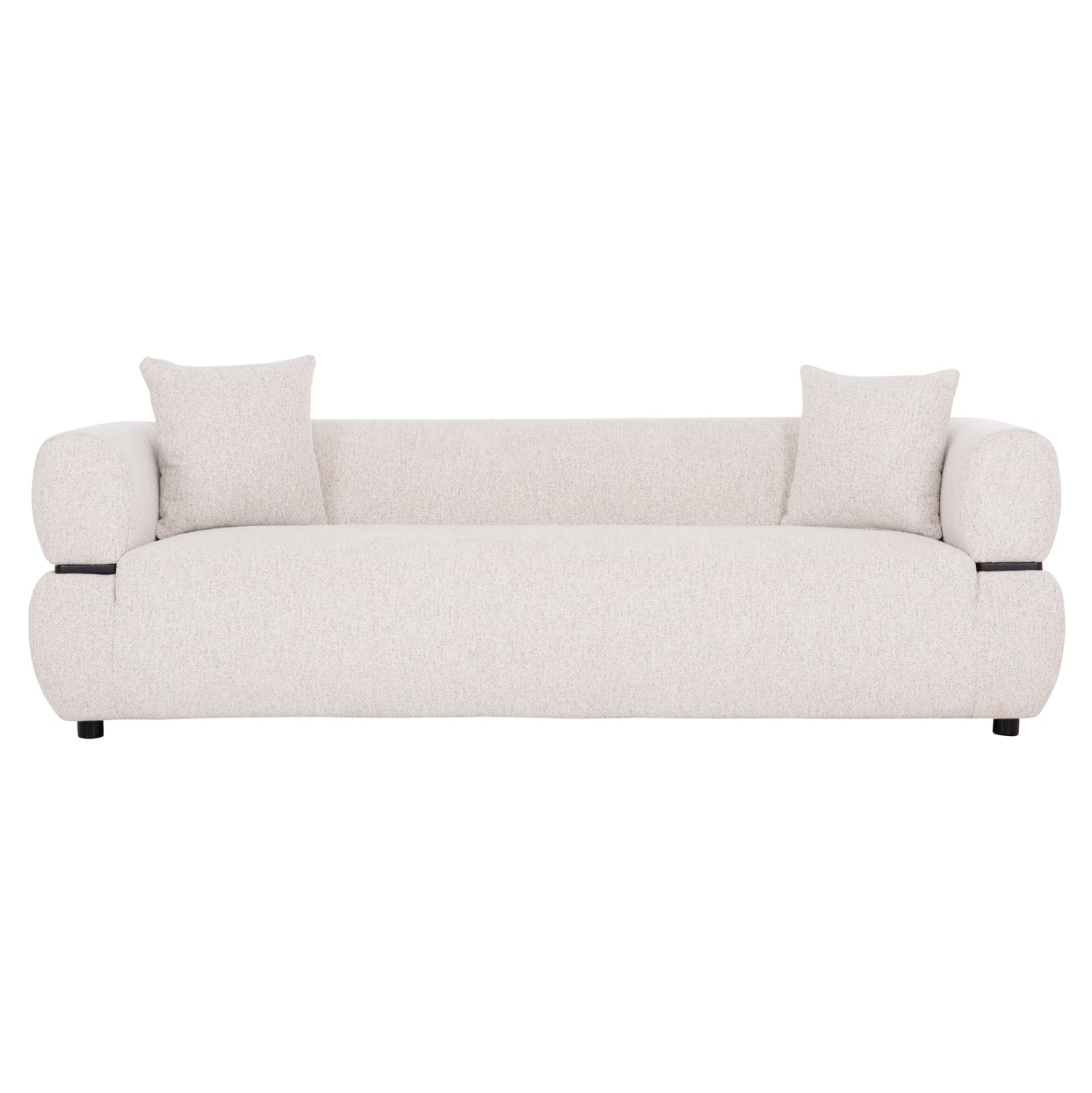 SOFA 3-SEATER ARCTIS HM3327.02 LIGHT BEIGE FABRIC 229x88x88Hcm.