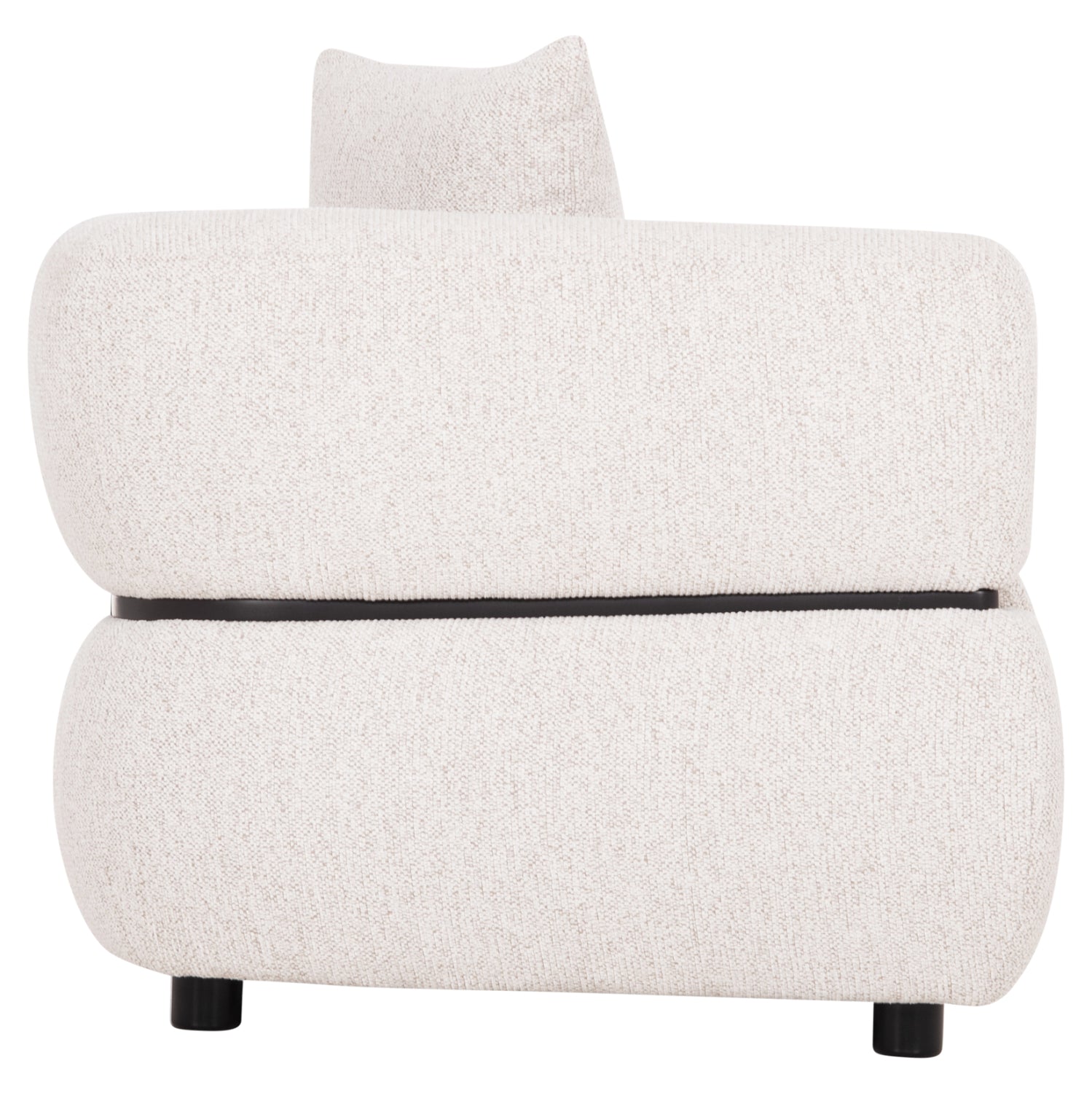 SOFA 3-SEATER ARCTIS HM3327.02 LIGHT BEIGE FABRIC 229x88x88Hcm.