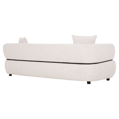 SOFA 3-SEATER ARCTIS HM3327.02 LIGHT BEIGE FABRIC 229x88x88Hcm.