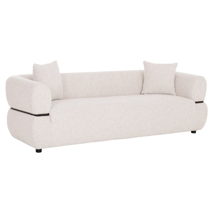 SOFA 3-SEATER ARCTIS HM3327.02 LIGHT BEIGE FABRIC 229x88x88Hcm.