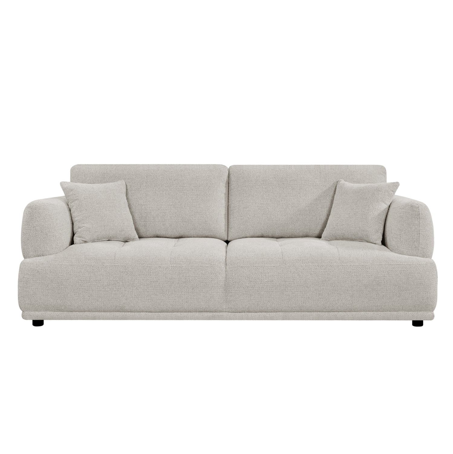 SOFA 3-SEATER STRUCTO HM3329.02 LIGHT BEIGE FABRIC 227x94x88Hcm.