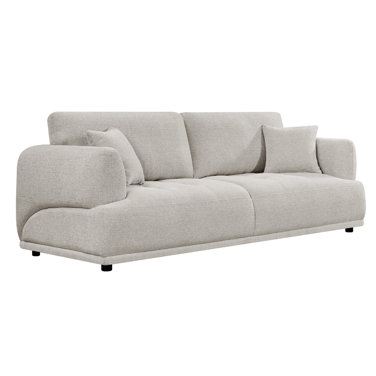SOFA 3-SEATER STRUCTO HM3329.02 LIGHT BEIGE FABRIC 227x94x88Hcm.