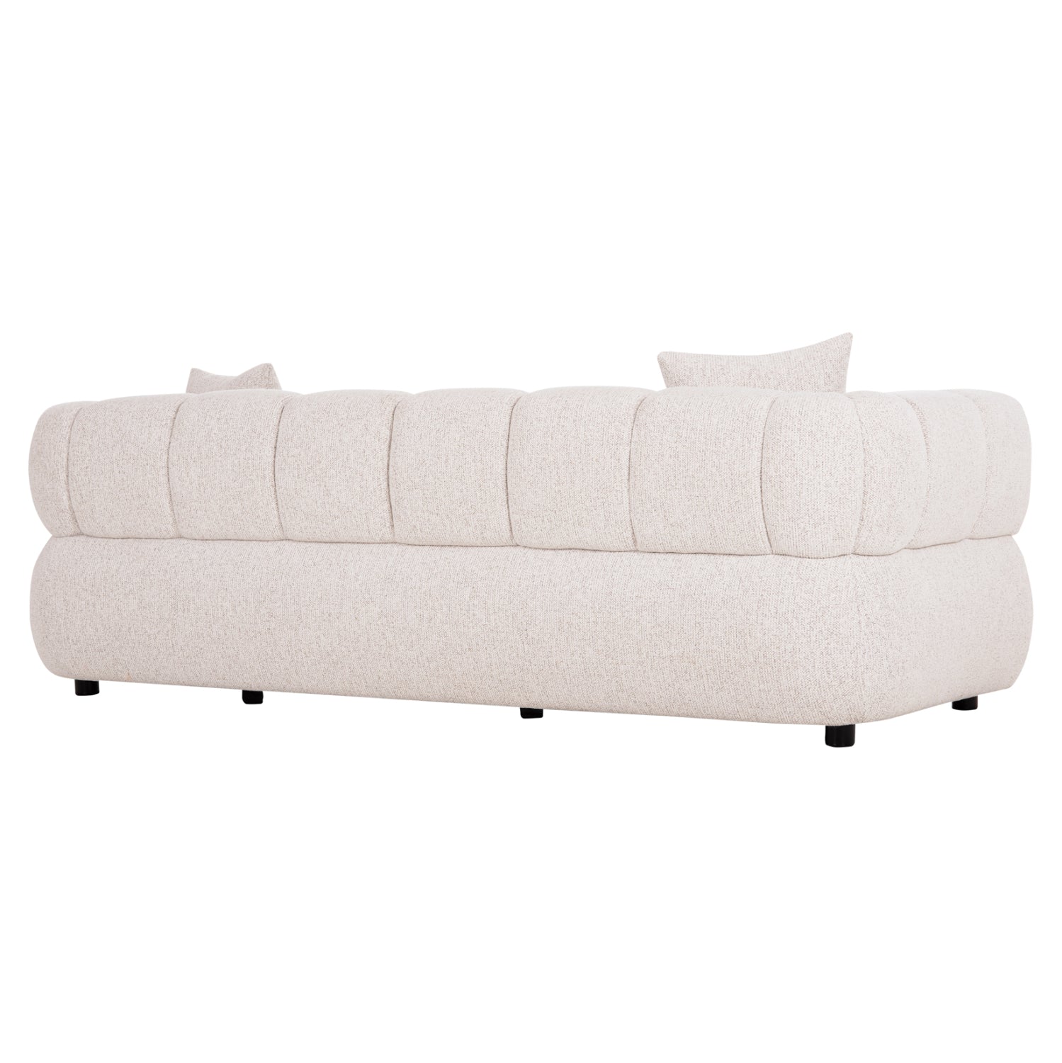 SOFA 3-SEATER NORIKA HM3331.02 ECRU FABRIC 220x88x85Hcm.