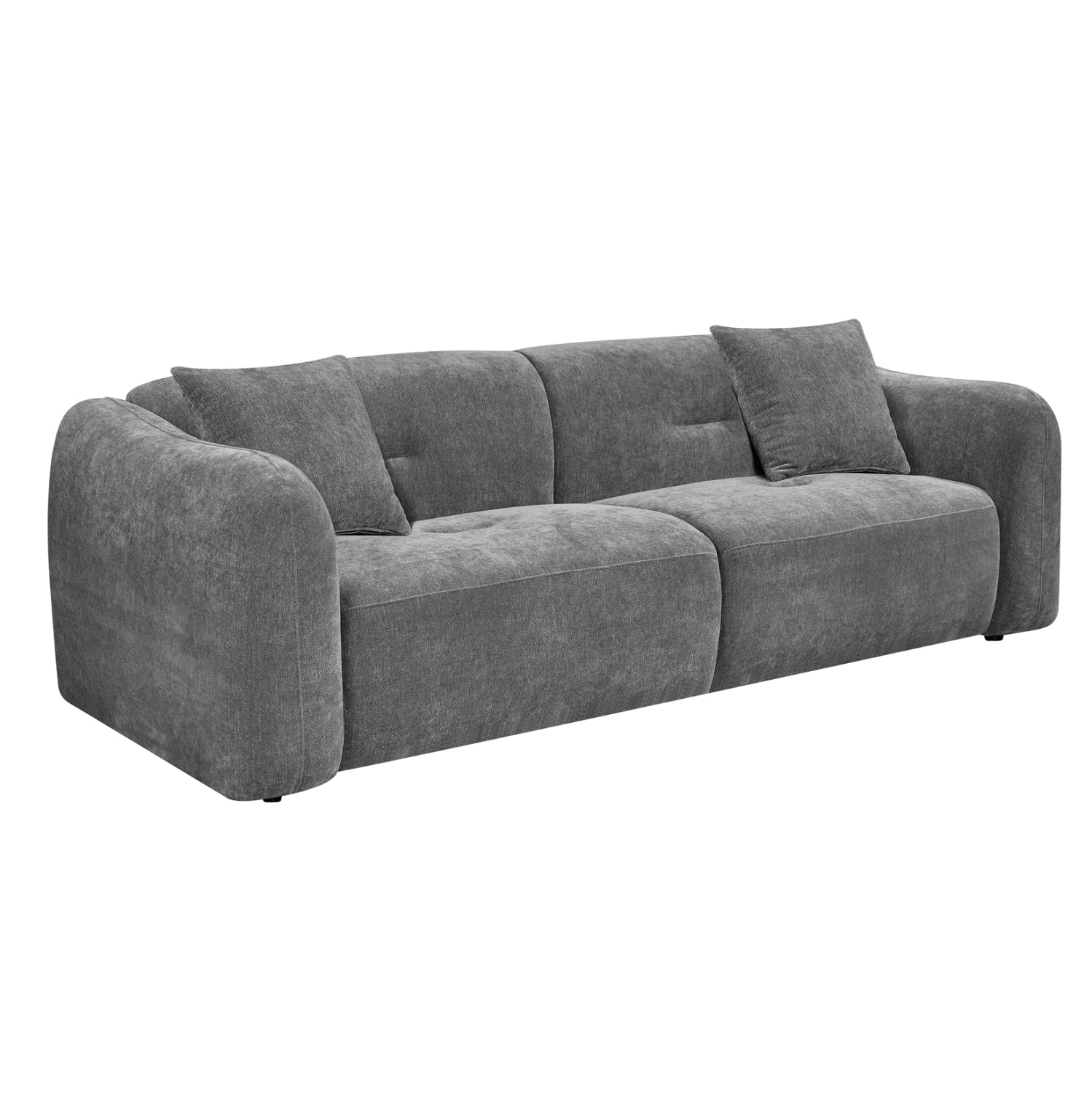 SOFA 3-SEATER JUNOA HM3333.01 GREY FABRIC 228x89x74Hcm.