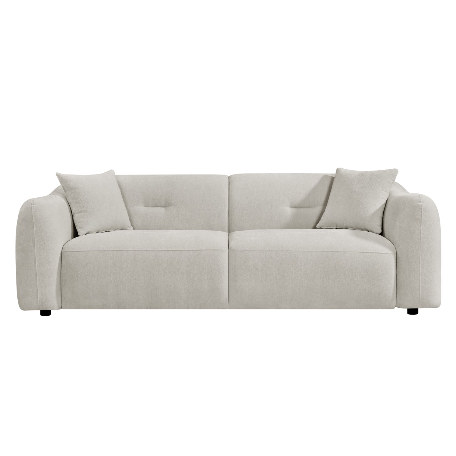 SOFA 3-SEATER JUNOA HM3333.02 ECRU FABRIC 228x89x74Hcm.
