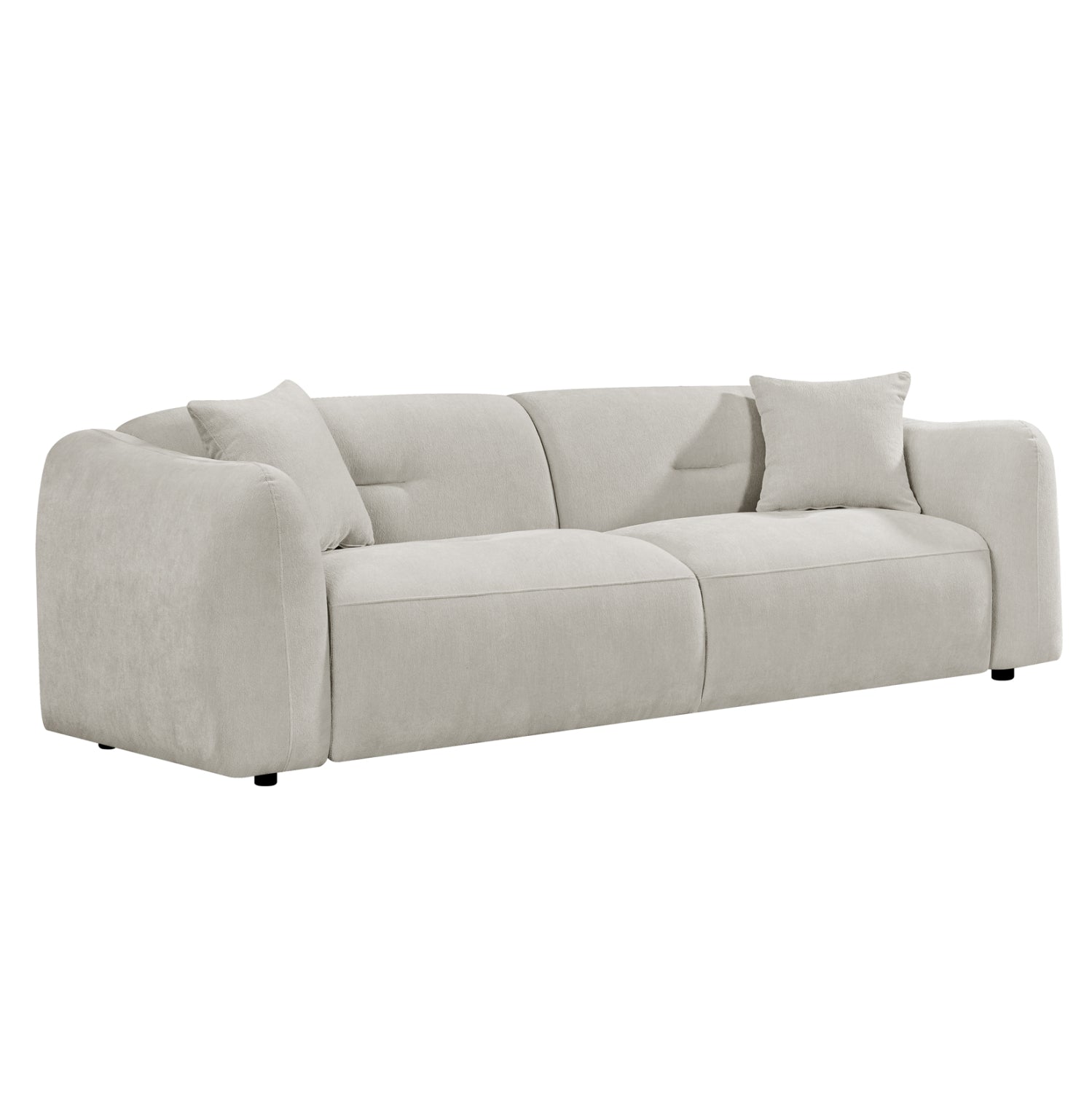 SOFA 3-SEATER JUNOA HM3333.02 ECRU FABRIC 228x89x74Hcm.