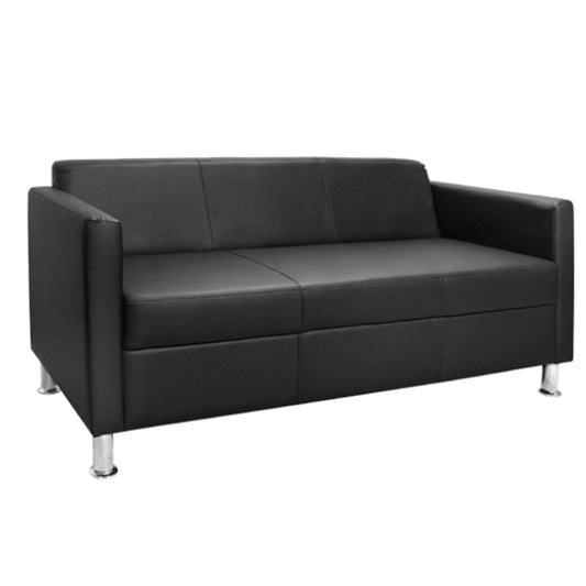 Sofa 3 seater Cubo PU Black HM3034.02 173χ71χ73cm.