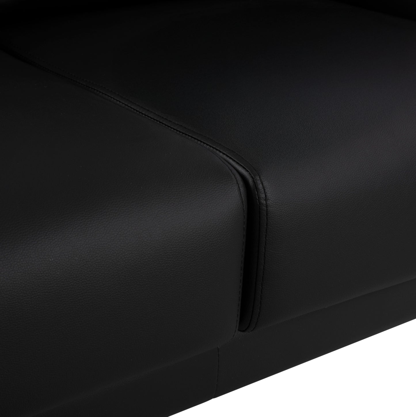 Sofa 3 seater Kenzie HM3121.31 with Black PU 190x81x81  cm