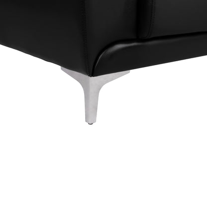 Sofa 3 seater Kenzie HM3121.31 with Black PU 190x81x81  cm