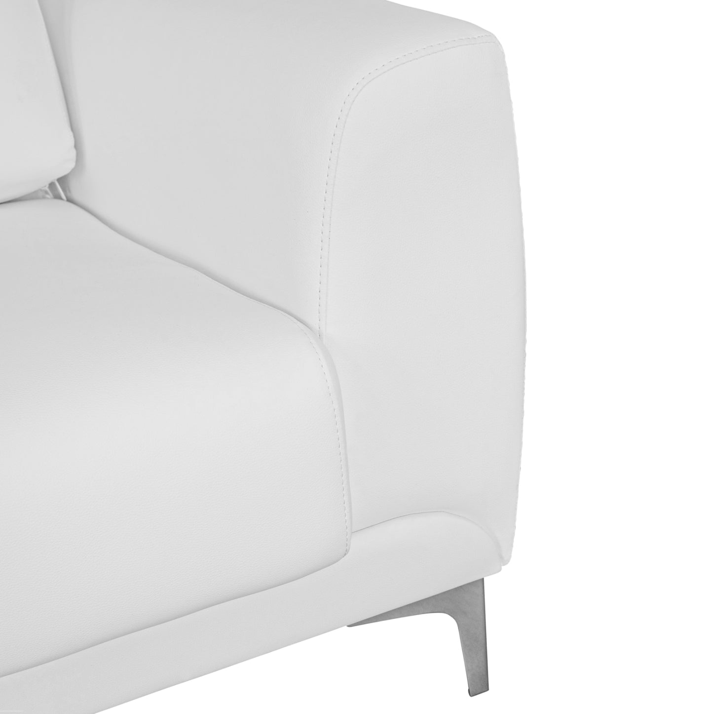 Sofa 3 seater Kenzie HM3121.32 with White PU 190x81x81  cm