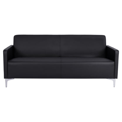 Sofa 3 seater Nellie HM3159.31 with black PU 163x71x71cm