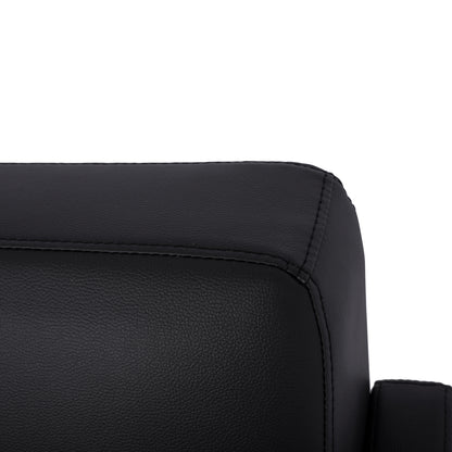 Sofa 3 seater Nellie HM3159.31 with black PU 163x71x71cm