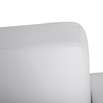 Sofa 3 seater Nellie HM3159.32 with white PU 163x71x71cm