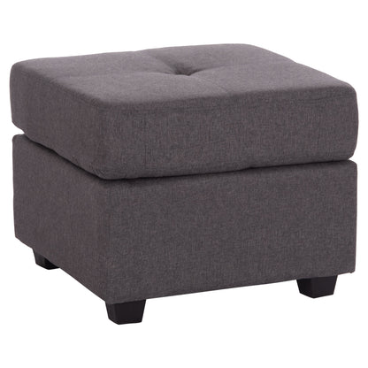 Reversible Corner Sofa PAGE HM3004.02 in Grey Fabric 205x82-140x87H cm.
