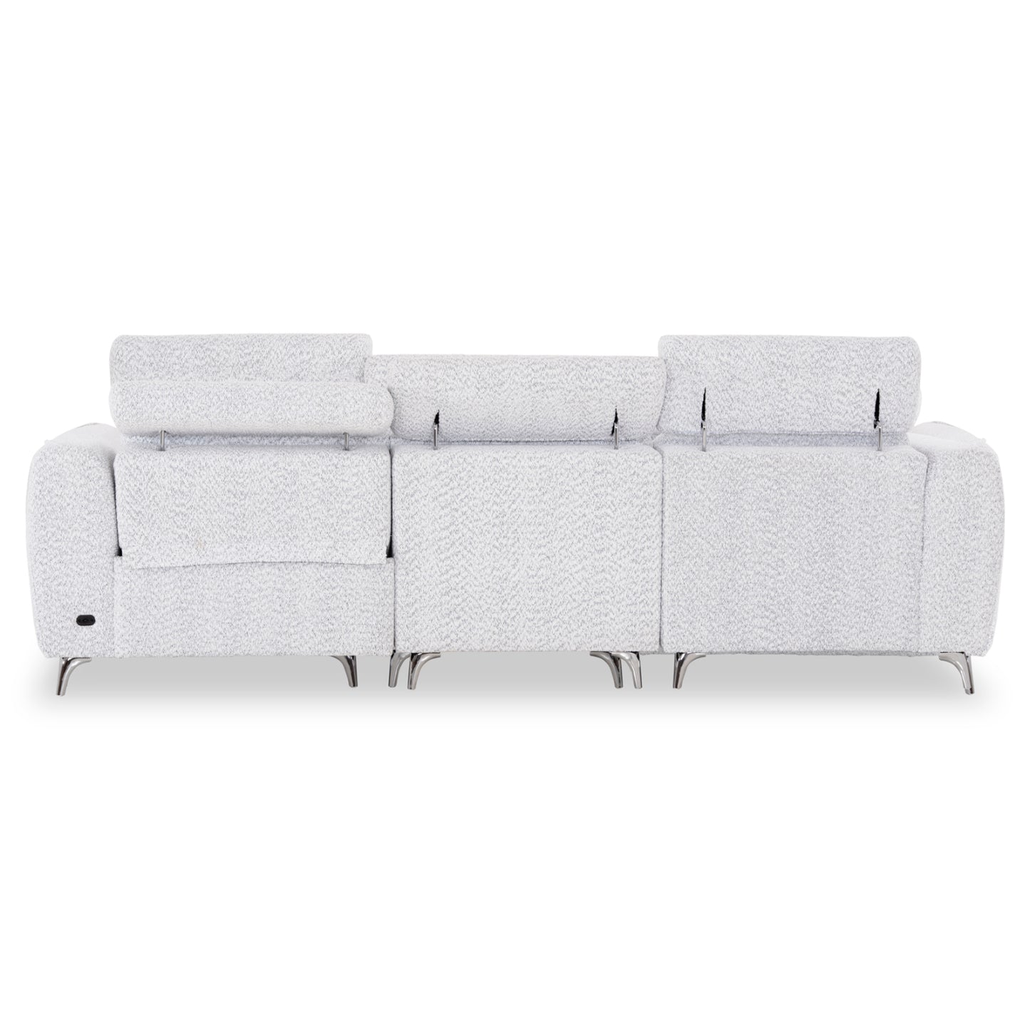 LEFT CORNER 3-SEAT SOFA WITH RECLINE VALENTE HM3317.01L LIGHT GREY FABRIC 275x160x104H