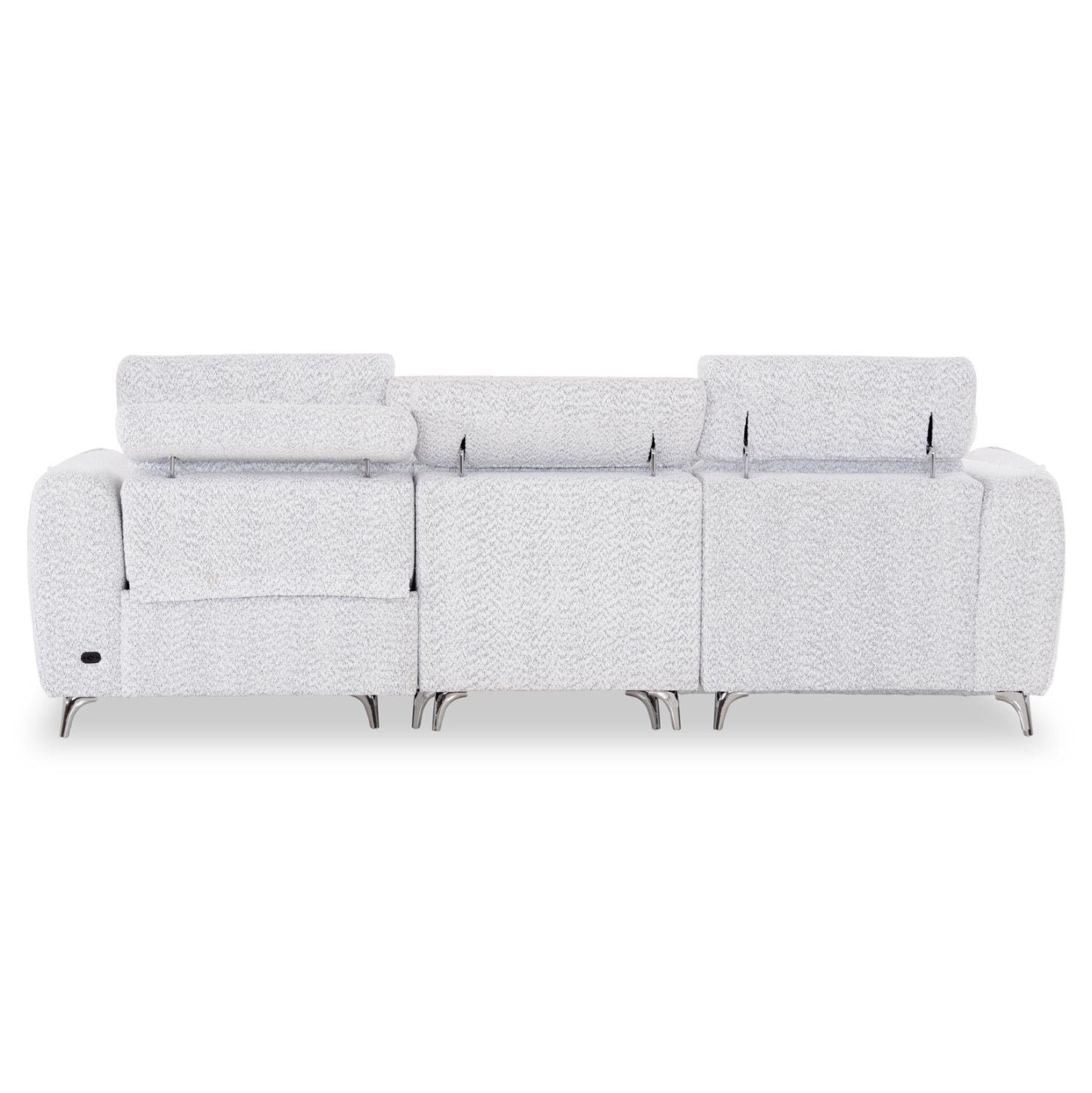 LEFT CORNER 3-SEAT SOFA WITH RECLINE VALENTE HM3317.01L LIGHT GREY FABRIC 275x160x104H