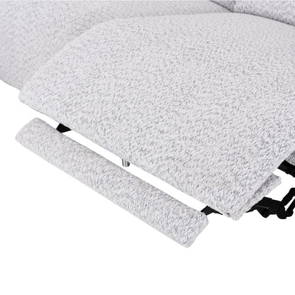 LEFT CORNER 3-SEAT SOFA WITH RECLINE VALENTE HM3317.01L LIGHT GREY FABRIC 275x160x104H