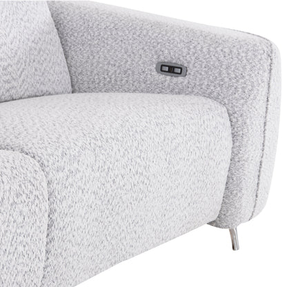 LEFT CORNER 3-SEAT SOFA WITH RECLINE VALENTE HM3317.01L LIGHT GREY FABRIC 275x160x104H