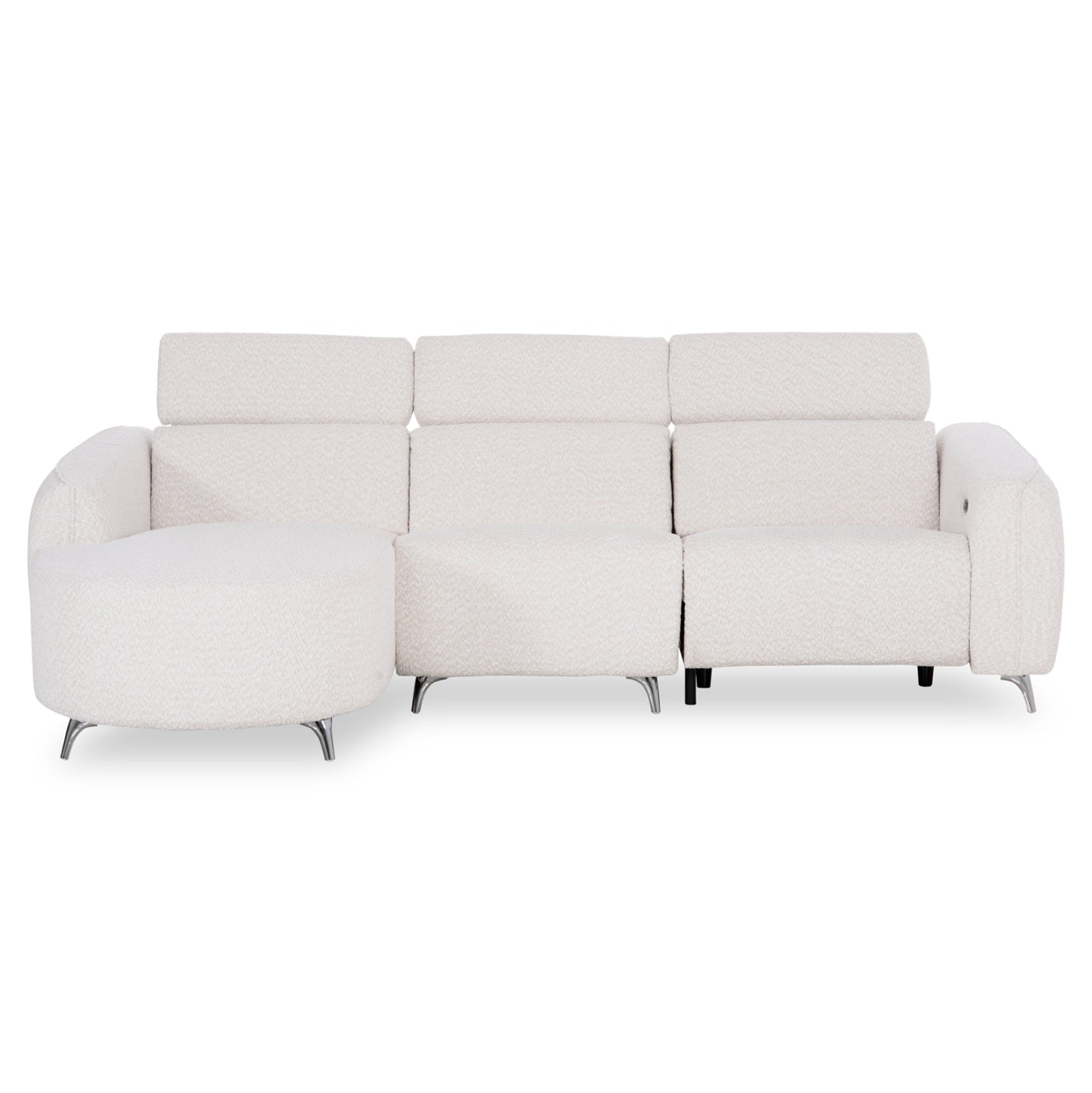 LEFT CORNER 3-SEAT SOFA WITH RECLINE VALENTE HM3317.02L BEIGE FABRIC 275x160x104H