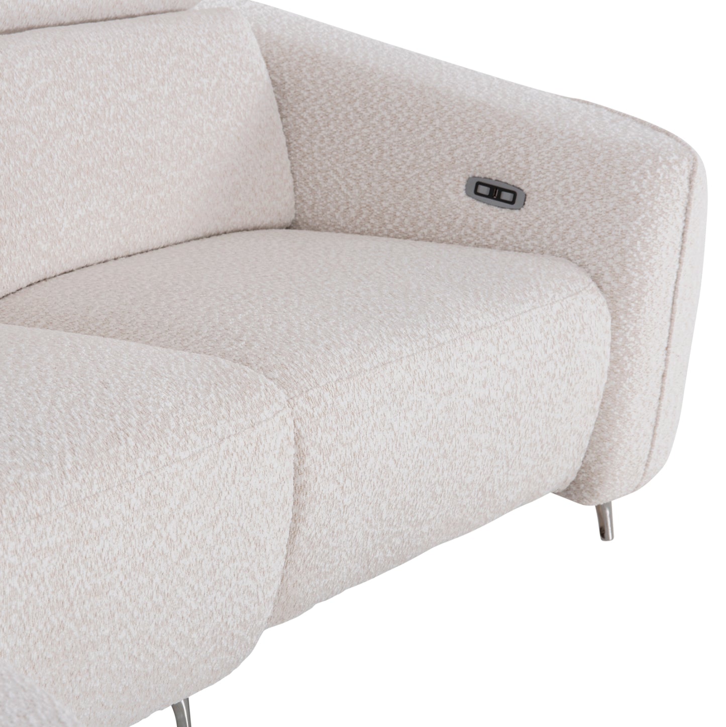 LEFT CORNER 3-SEAT SOFA WITH RECLINE VALENTE HM3317.02L BEIGE FABRIC 275x160x104H