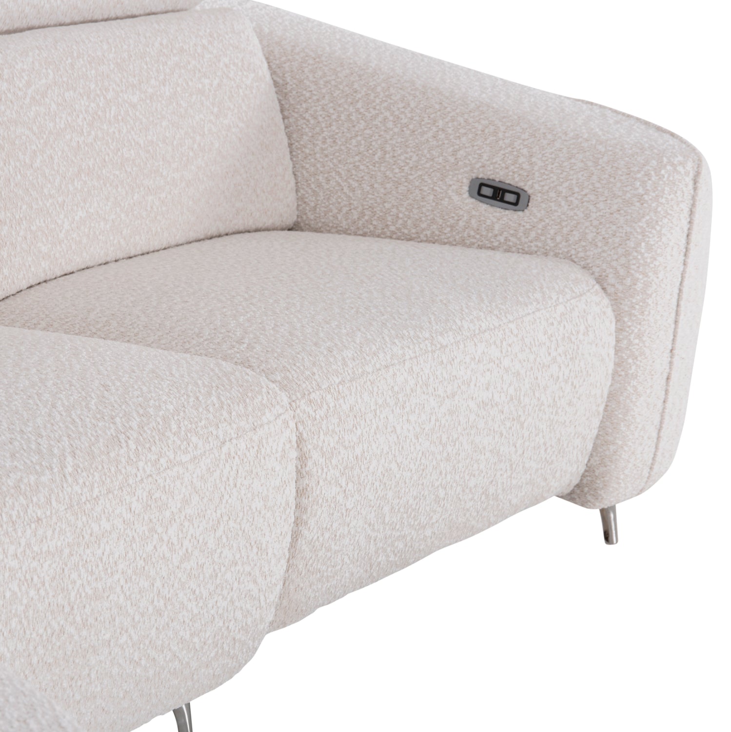 LEFT CORNER 3-SEAT SOFA WITH RECLINE VALENTE HM3317.02L BEIGE FABRIC 275x160x104H