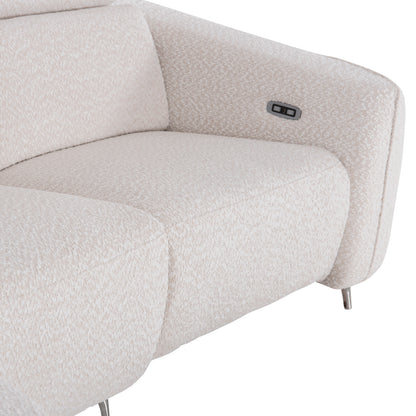 LEFT CORNER 3-SEAT SOFA WITH RECLINE VALENTE HM3317.02L BEIGE FABRIC 275x160x104H