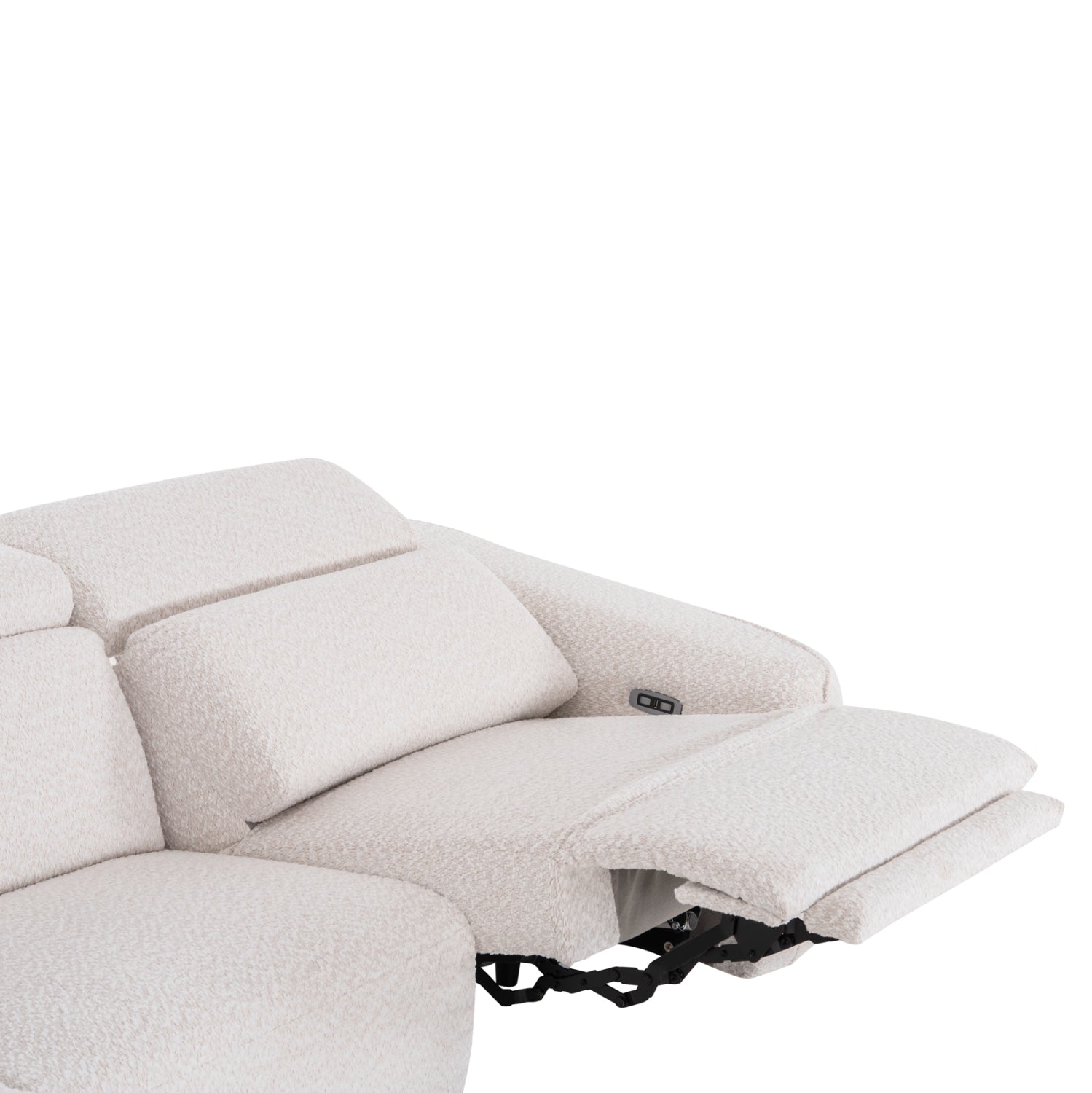 LEFT CORNER 3-SEAT SOFA WITH RECLINE VALENTE HM3317.02L BEIGE FABRIC 275x160x104H