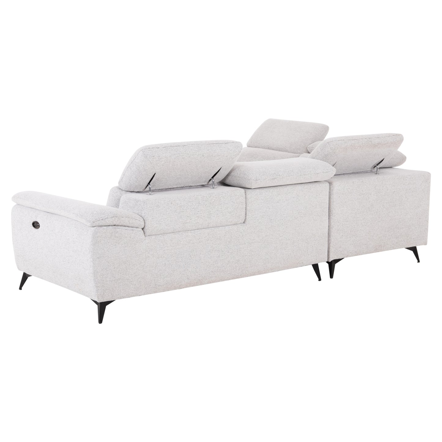 SOFA LEFT CORNER-RECLINE & STORAGE SPACE RESTRO HM3339.02L BEIGE FABRIC 290x220x80Hcm.
