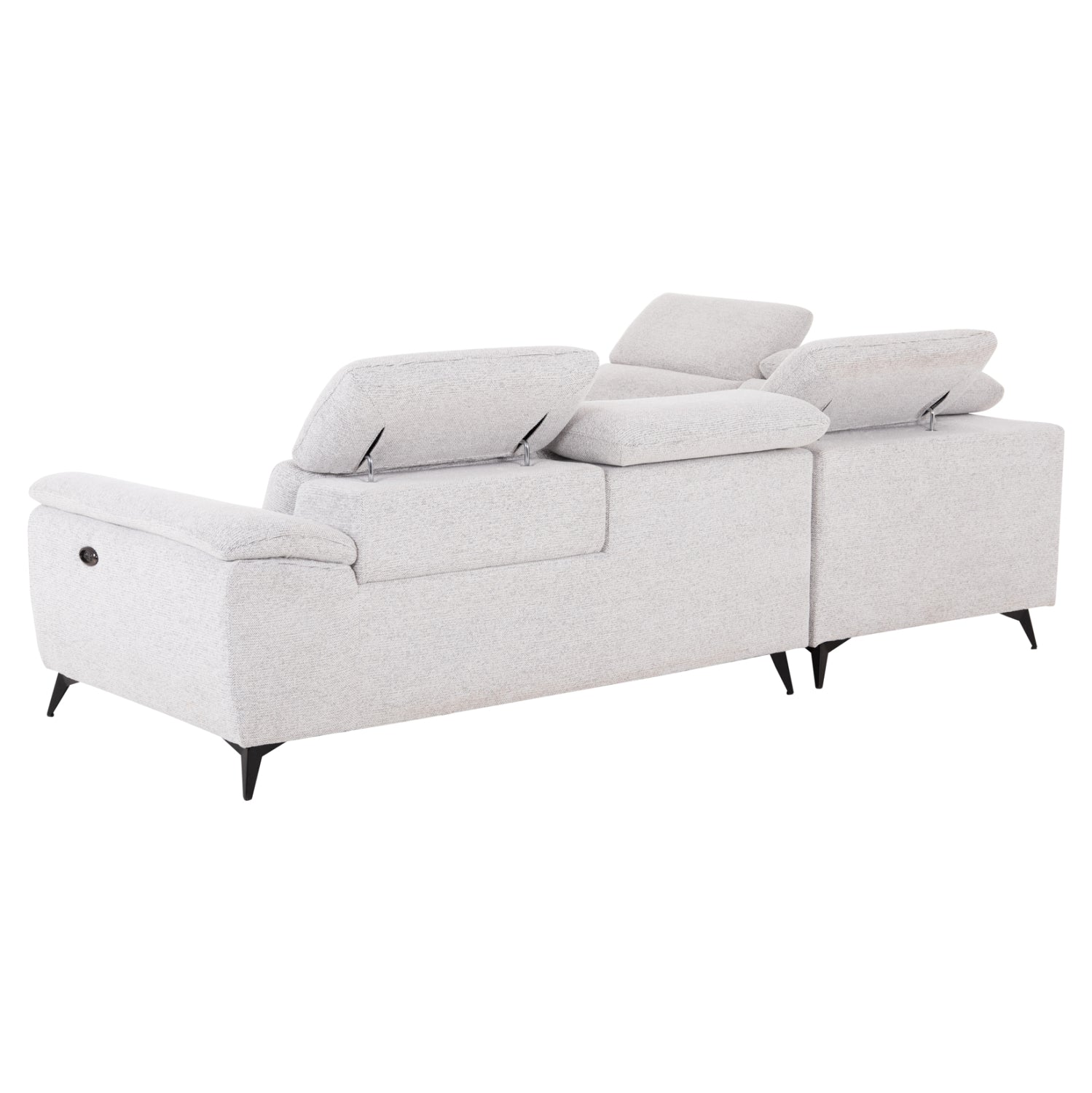 SOFA LEFT CORNER-RECLINE & STORAGE SPACE RESTRO HM3339.02L BEIGE FABRIC 290x220x80Hcm.