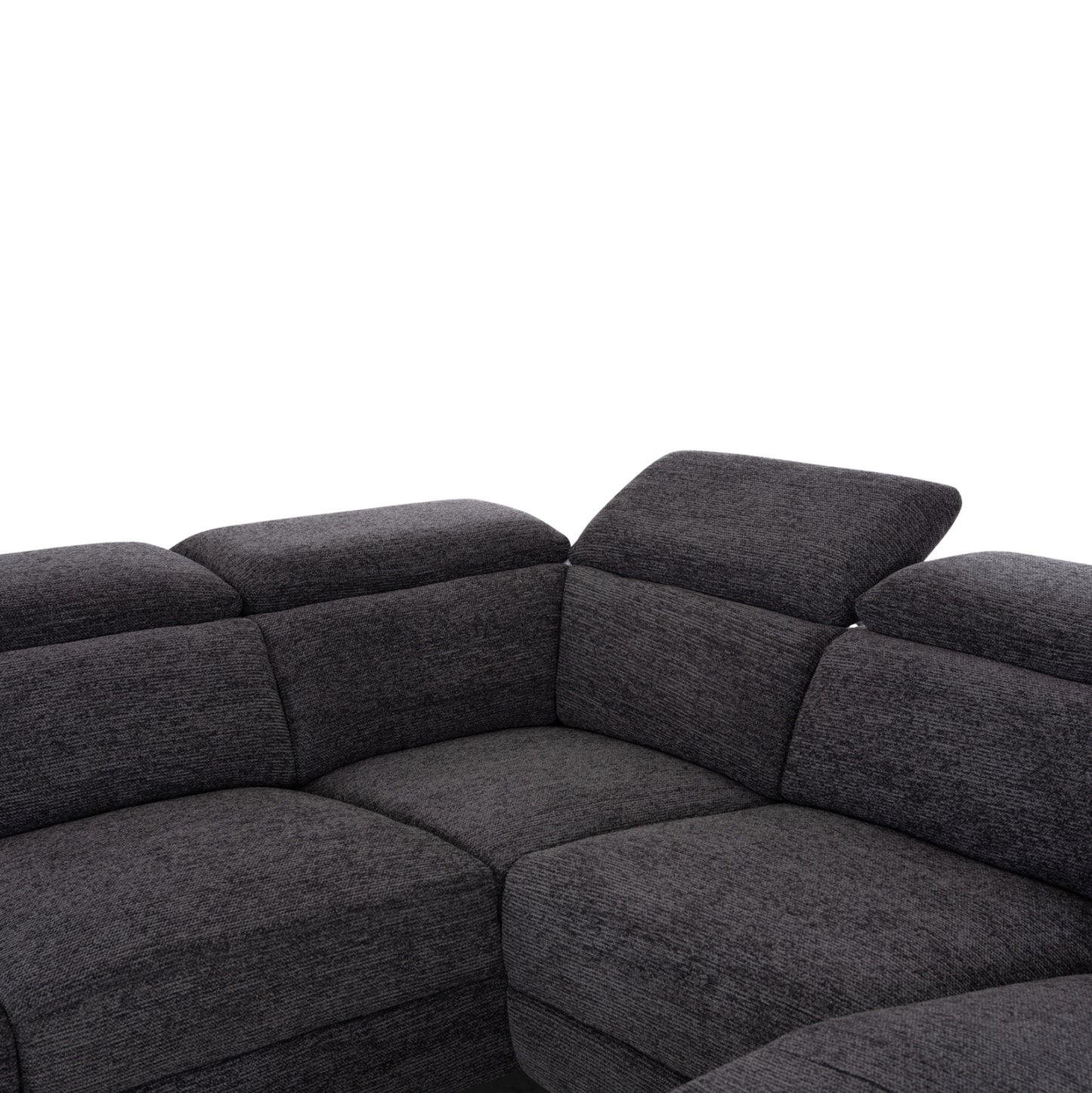 SOFA LEFT CORNER-RECLINE & STORAGE SPACE RESTRO HM3339.01L GREY FABRIC 290x220x80Hcm.