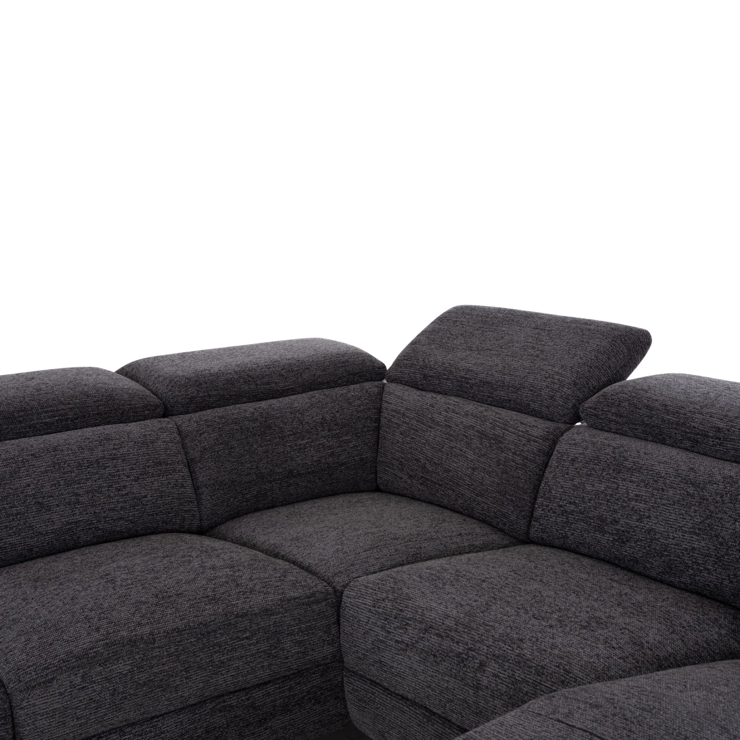 SOFA LEFT CORNER-RECLINE & STORAGE SPACE RESTRO HM3339.01L GREY FABRIC 290x220x80Hcm.