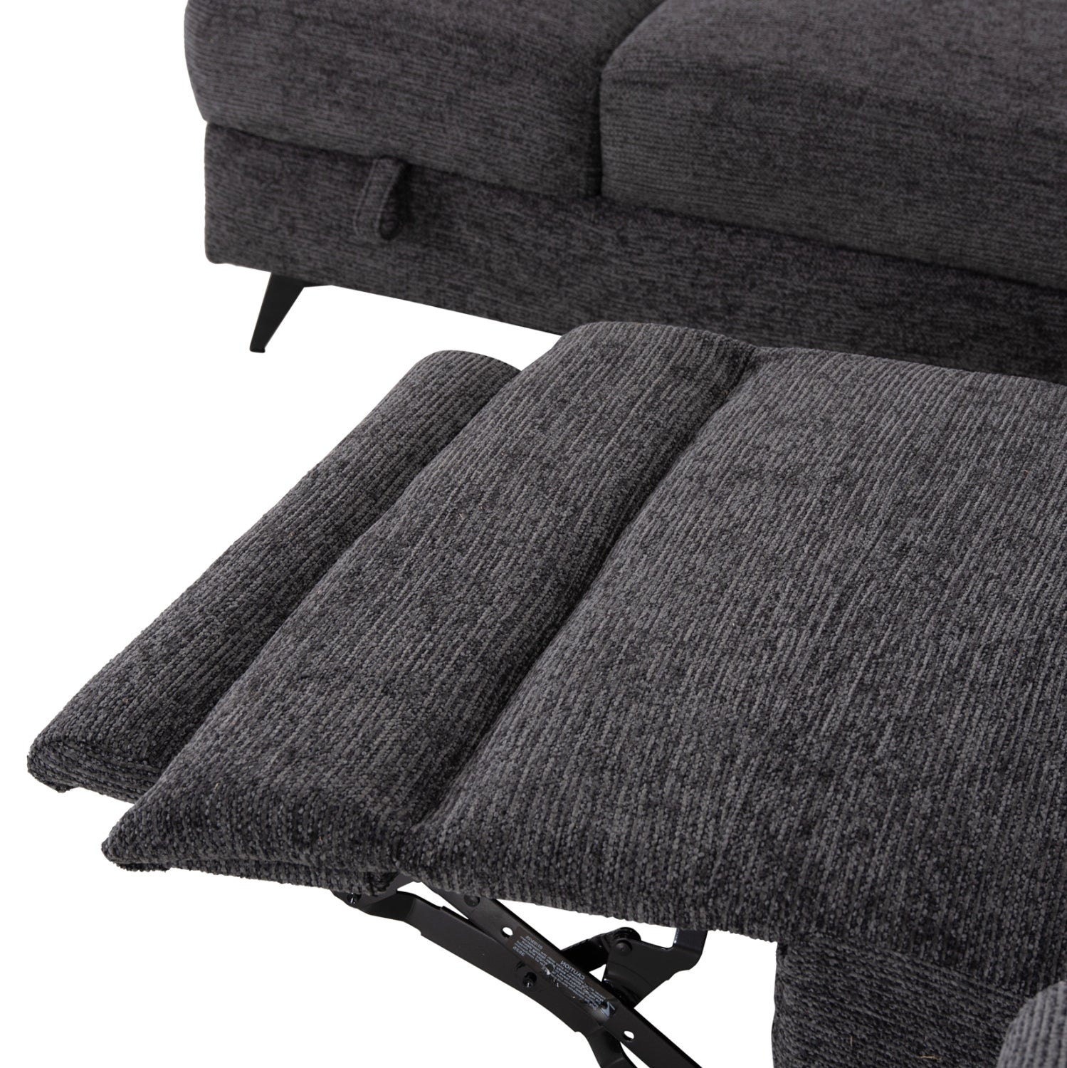 SOFA LEFT CORNER-RECLINE & STORAGE SPACE RESTRO HM3339.01L GREY FABRIC 290x220x80Hcm.