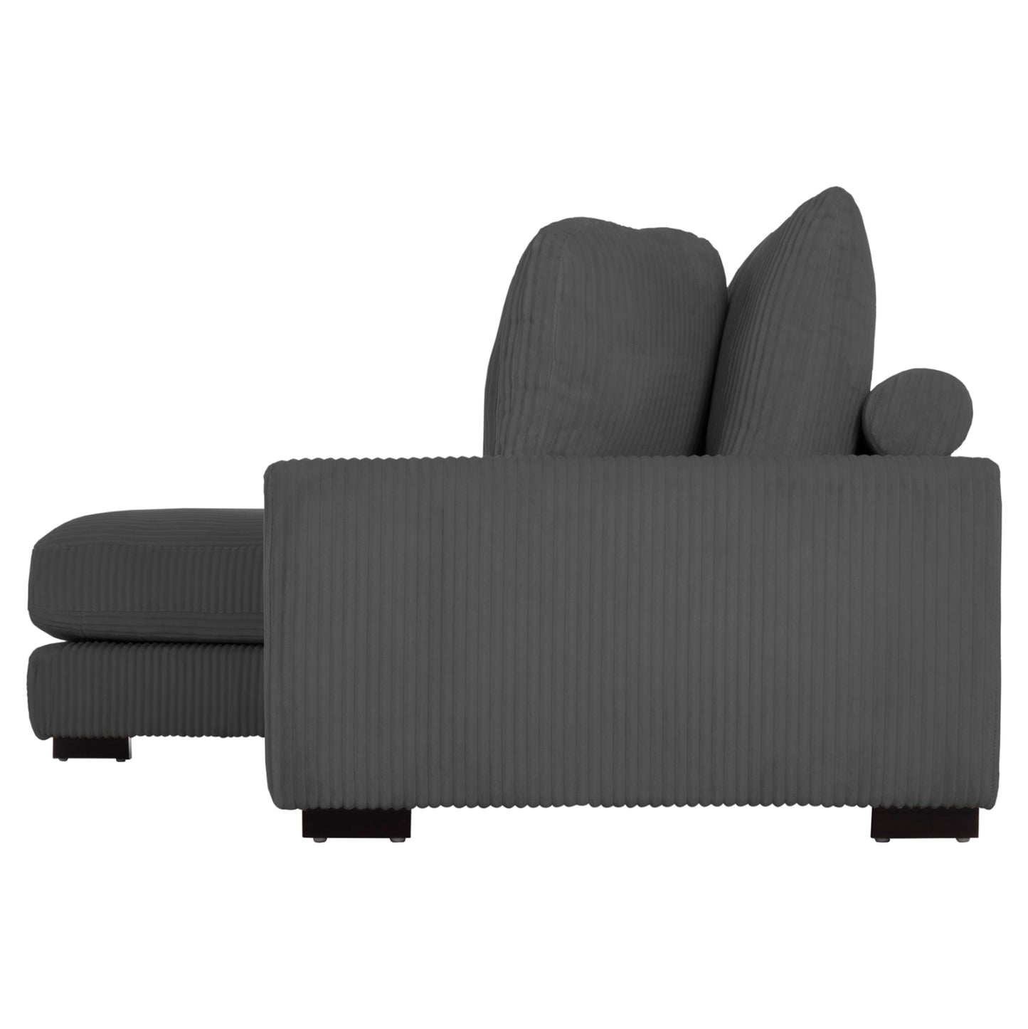 CORNER SOFA LEFT CRANFIELD HM3287.01L GREY CORD FABRIC 315x167(corner)x67Hcm.