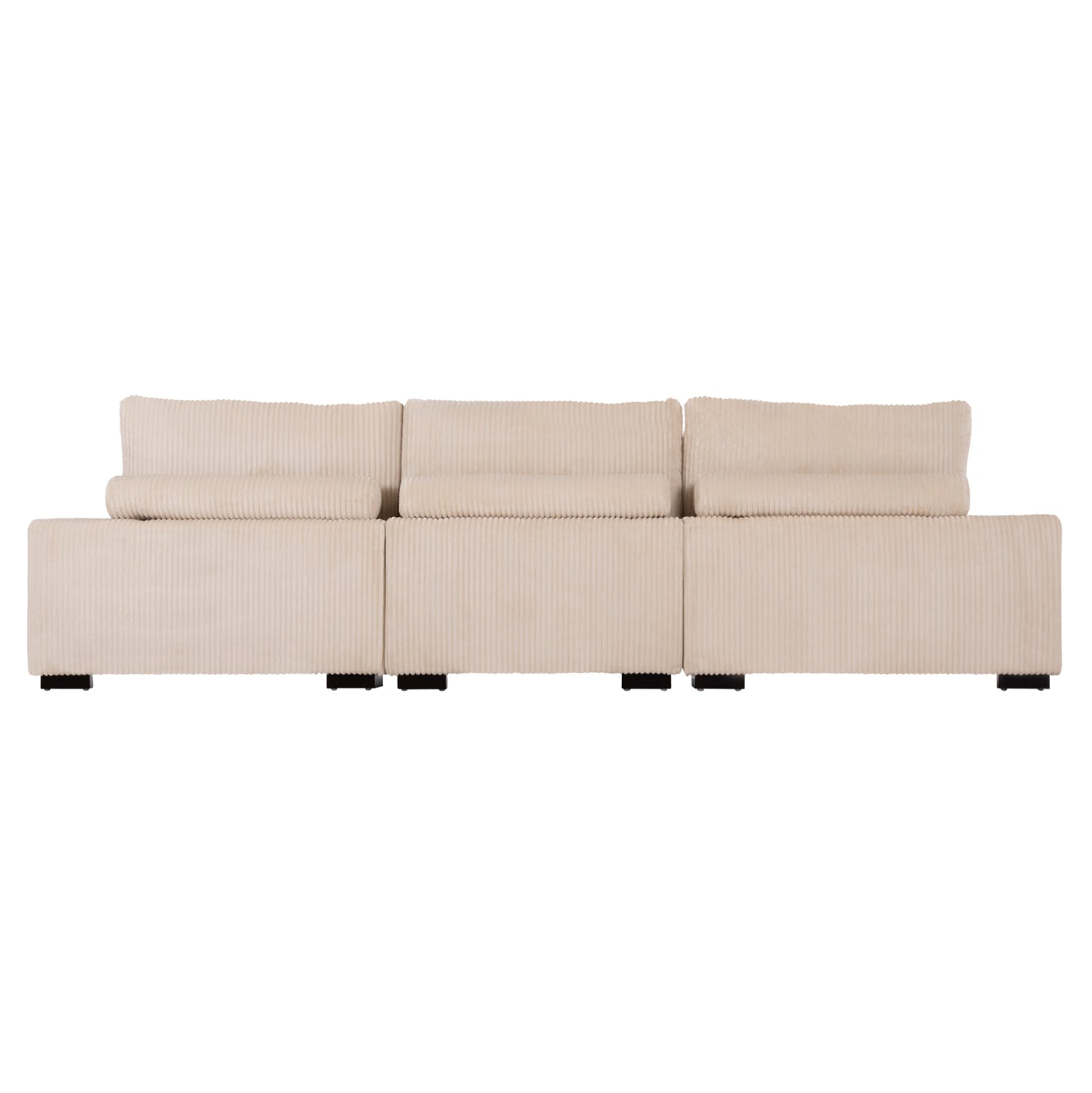 CORNER SOFA LEFT CRANFIELD HM3287.02L BEIGE CORD FABRIC 315x167(corner)x67Hcm.