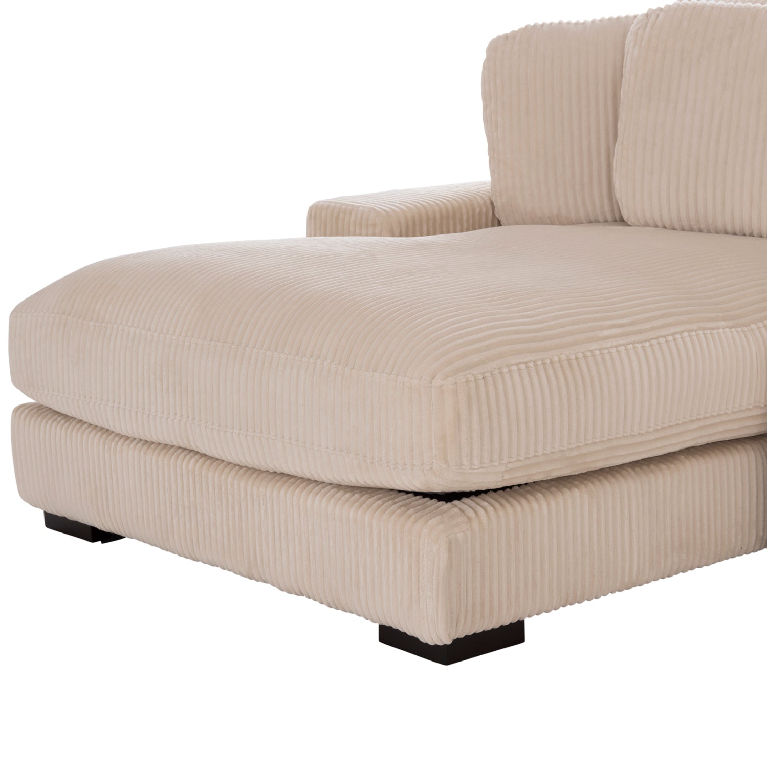CORNER SOFA LEFT CRANFIELD HM3287.02L BEIGE CORD FABRIC 315x167(corner)x67Hcm.
