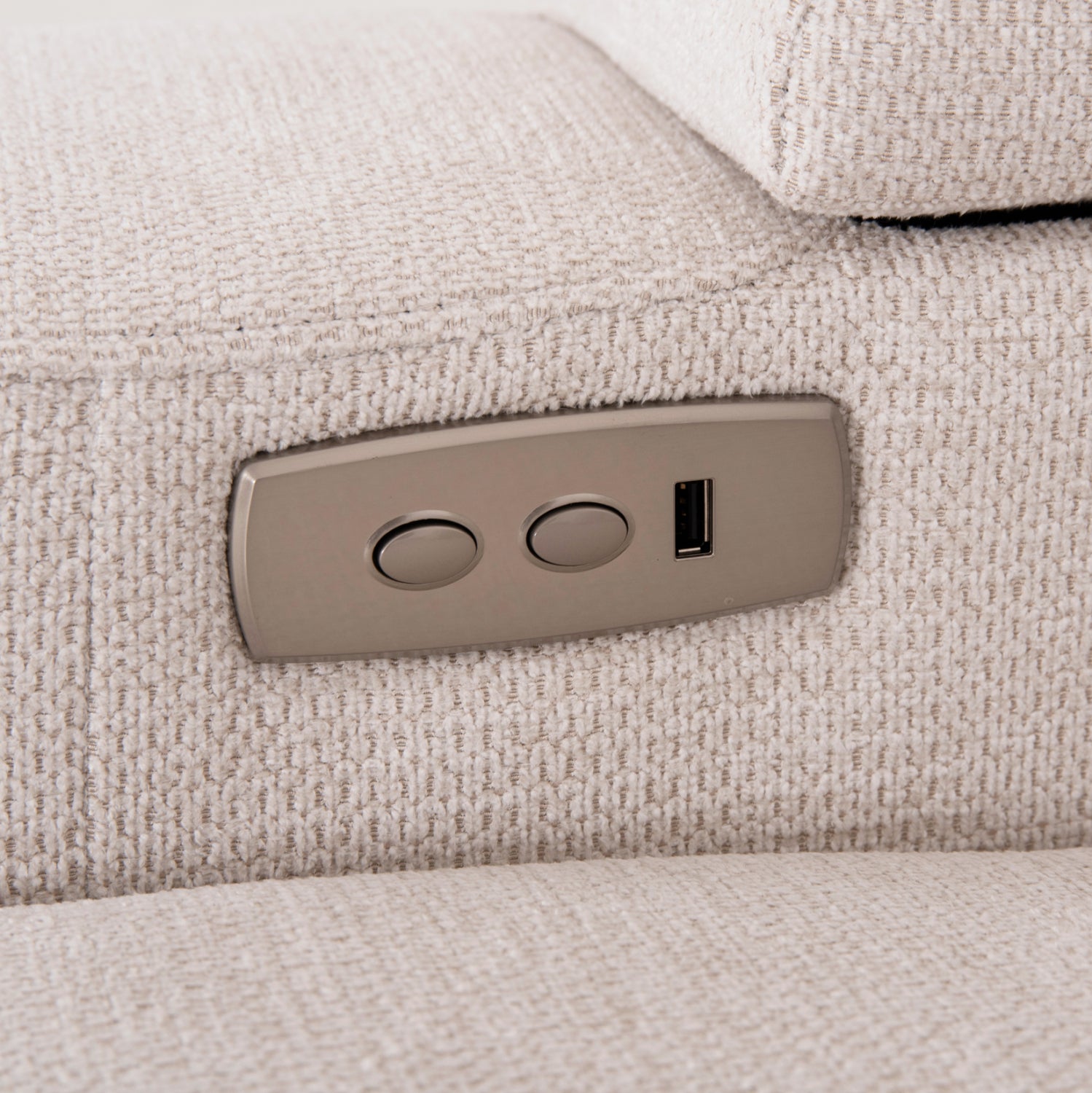 LEFT CORNER SOFA SYNTHIA HM3308.01L RECLINE & STORAGE SPACE--BEIGE FABRIC 245x170x98Hcm.