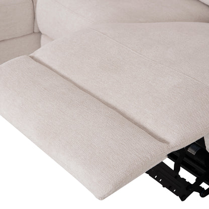 LEFT CORNER SOFA SYNTHIA HM3308.01L RECLINE & STORAGE SPACE--BEIGE FABRIC 245x170x98Hcm.