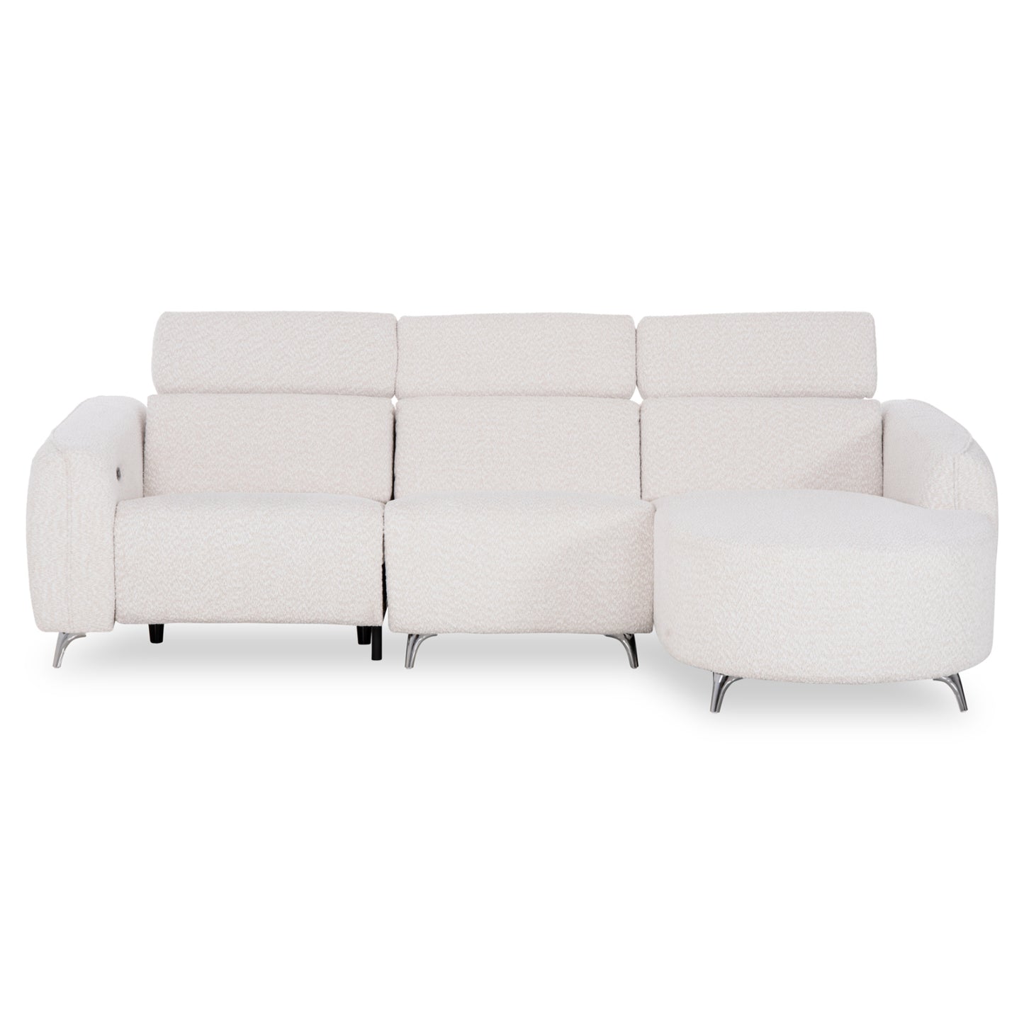 RIGHT CORNER 3-SEAT SOFA WITH RECLINE VALENTE SM3317.02R BEIGE FABRIC 275x160x104H