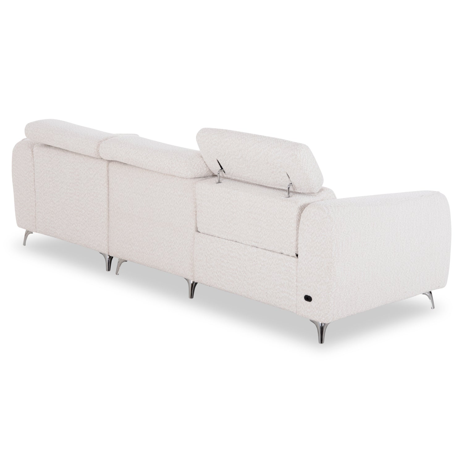 RIGHT CORNER 3-SEAT SOFA WITH RECLINE VALENTE SM3317.02R BEIGE FABRIC 275x160x104H