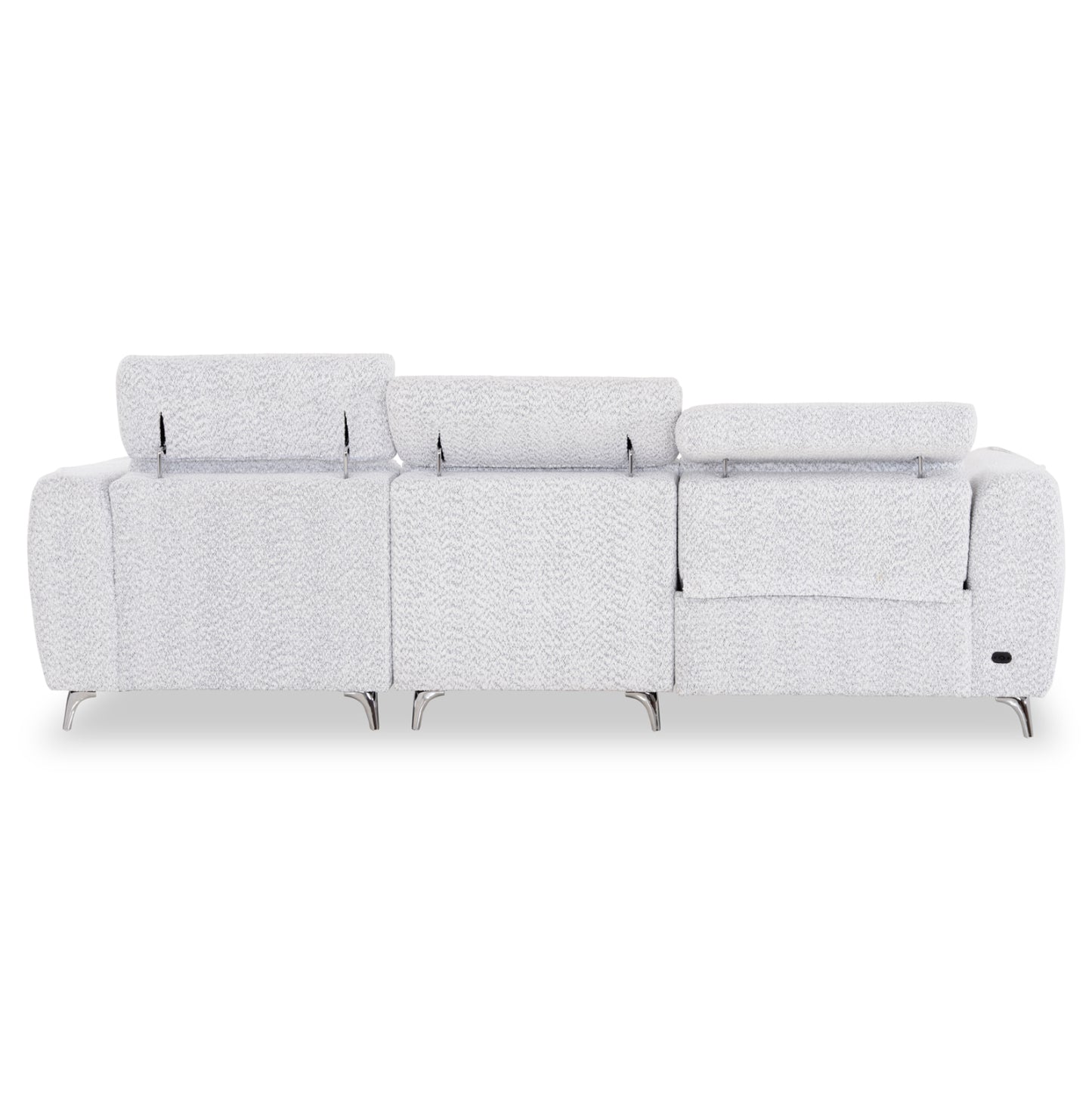 RIGHT CORNER 3-SEAT SOFA WITH RECLINE VALENTE SM3317.01R LIGHT GREY FABRIC 275x160x104H