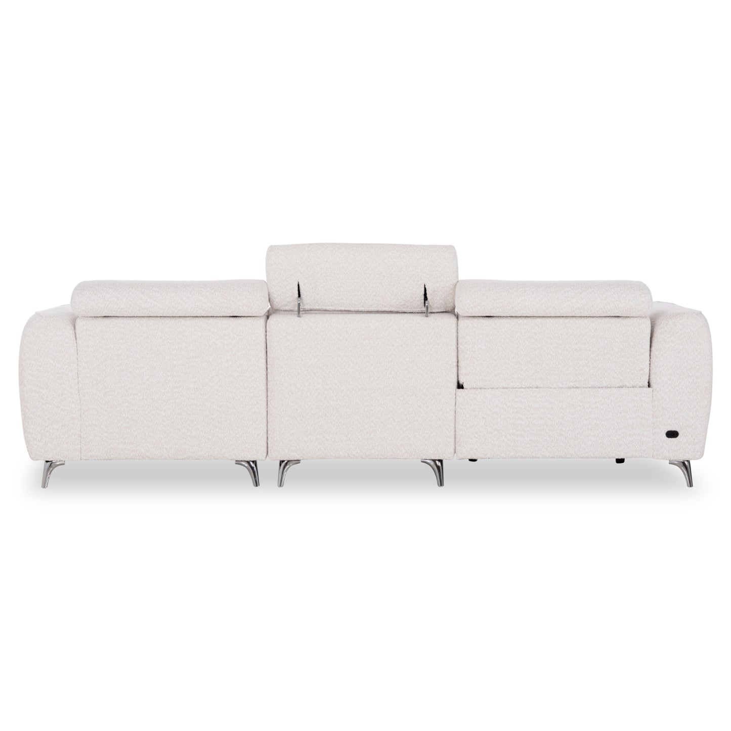 RIGHT CORNER 3-SEAT SOFA WITH RECLINE VALENTE SM3317.02R BEIGE FABRIC 275x160x104H