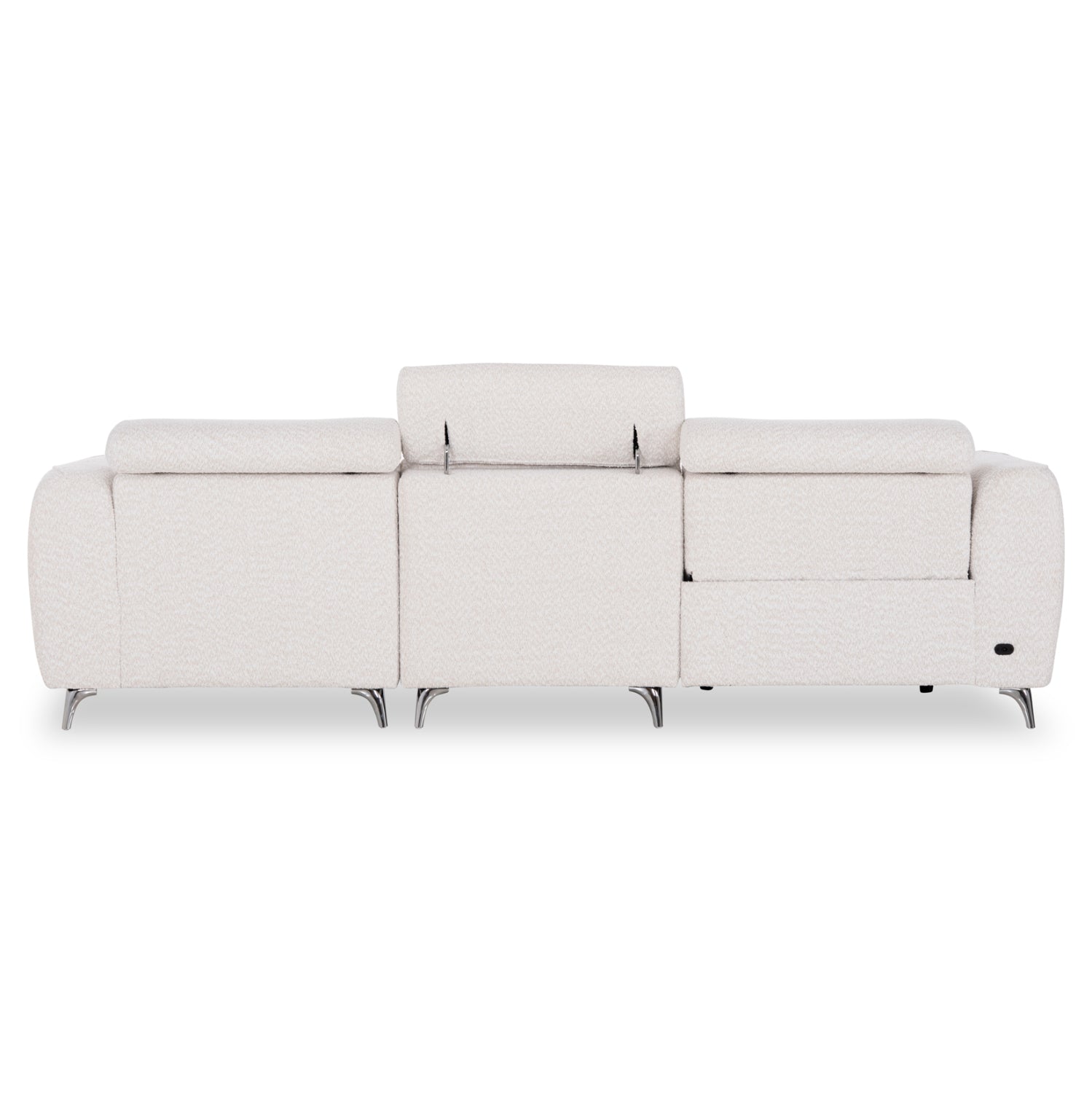 RIGHT CORNER 3-SEAT SOFA WITH RECLINE VALENTE SM3317.02R BEIGE FABRIC 275x160x104H
