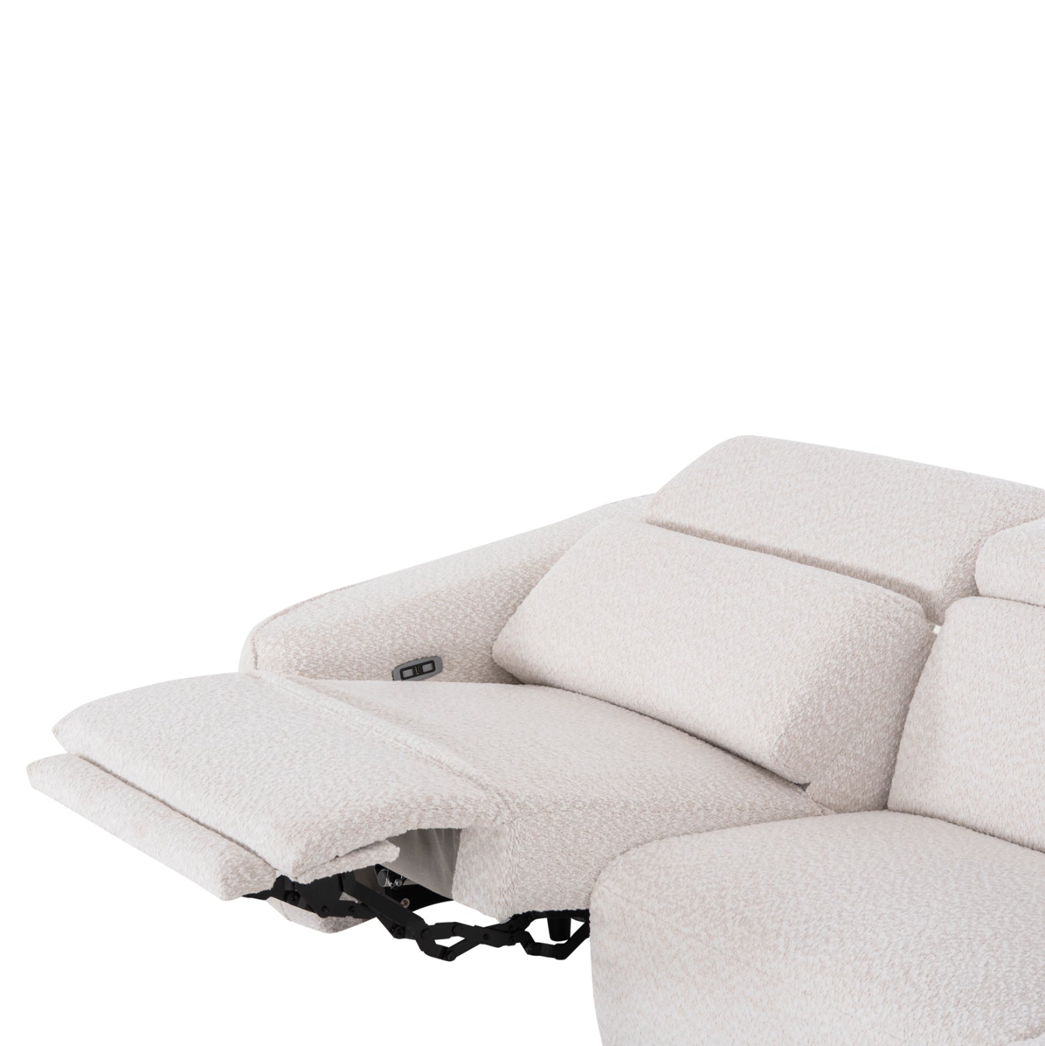 RIGHT CORNER 3-SEAT SOFA WITH RECLINE VALENTE SM3317.02R BEIGE FABRIC 275x160x104H
