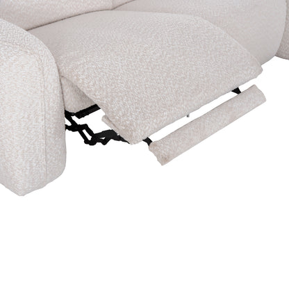 RIGHT CORNER 3-SEAT SOFA WITH RECLINE VALENTE SM3317.02R BEIGE FABRIC 275x160x104H