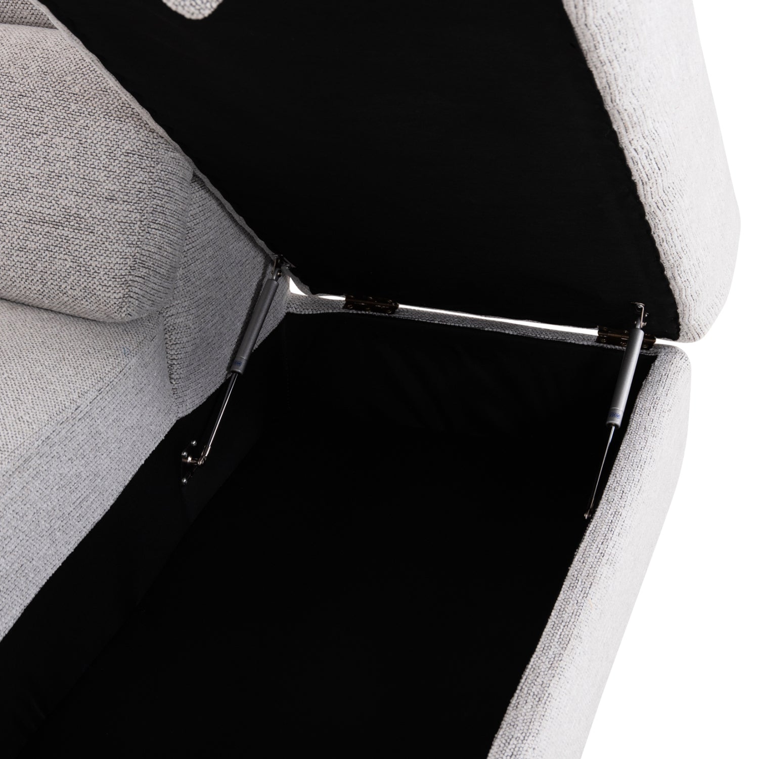 SOFA RIGHT CORNER-RECLINE & STORAGE SPACE RESTRO HM3339.02R BEIGE FABRIC 290x220x80Hcm.